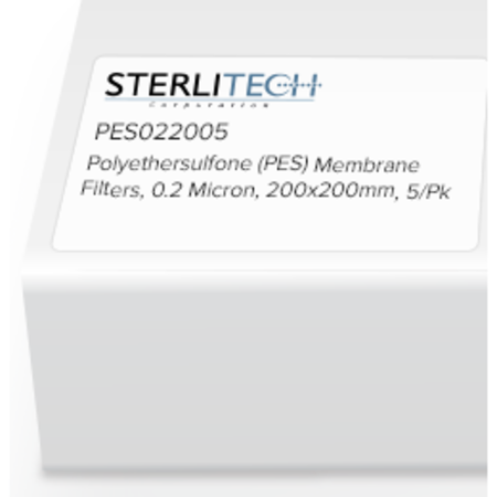 STERLITECH Polyethersulfone (PES) Membrane Filters, 0.2 Micron, 200 x 200mm, PK5 PES022005